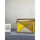 Loewe Puzzle Small Bag In Multicolour Ochre Calfskin