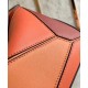 Loewe Puzzle Small Bag In Multicolour Orange Calfskin