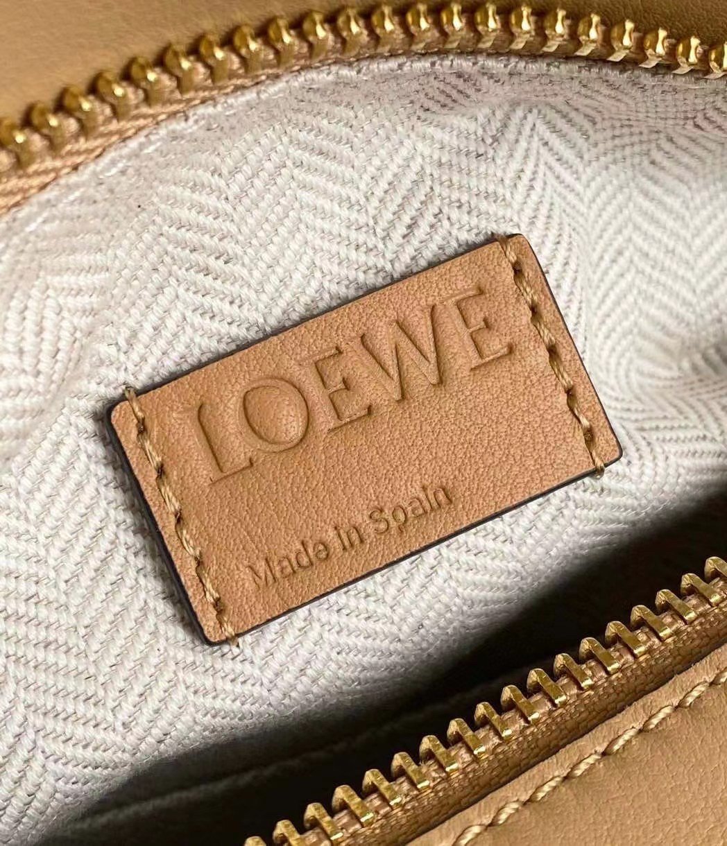 Loewe Puzzle Small Bag In Multicolour Warm Desert Calfskin