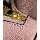 Loewe Puzzle Small Bag In Dark Blush Grained Calfskin