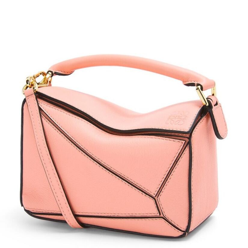 Loewe Puzzle Small Bag In Blossom Classic Calfskin