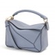 Loewe Puzzle Small Bag In Atlantic Blue Classic Calfskin