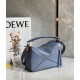 Loewe Puzzle Small Bag In Atlantic Blue Classic Calfskin