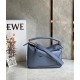 Loewe Puzzle Small Bag In Atlantic Blue Classic Calfskin