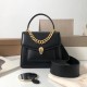 Bvlgari Serpenti Forever Small Top Handle Bag with Chain Black