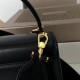 Bvlgari Serpenti Forever Small Top Handle Bag with Chain Black