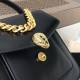 Bvlgari Serpenti Forever Small Top Handle Bag with Chain Black