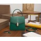 Bvlgari Serpenti Forever Small Bag In Green Galuchat Leather