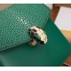 Bvlgari Serpenti Forever Small Bag In Green Galuchat Leather