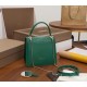 Bvlgari Serpenti Forever Small Bag In Green Galuchat Leather