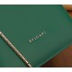 Bvlgari Serpenti Forever Small Bag In Green Galuchat Leather