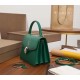 Bvlgari Serpenti Forever Small Bag In Green Galuchat Leather