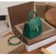 Bvlgari Serpenti Forever Small Bag In Green Galuchat Leather