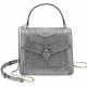 Bvlgari Serpenti Forever Small Bag In Grey Karung Leather