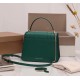 Bvlgari Serpenti Forever Medium Bag In Green Calfskin