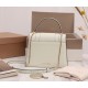 Bvlgari Serpenti Forever Medium Bag In White Calfskin