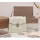 Bvlgari Serpenti Forever Medium Bag In White Calfskin