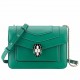 Bvlgari Serpenti Forever Small Crossbody Bag In Green Calfskin