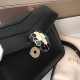 Bvlgari Serpenti Forever Small Crossbody Bag In Black Calfskin