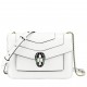 Bvlgari Serpenti Forever Small Crossbody Bag In White Calfskin