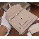 Bvlgari Serpenti Forever Small Crossbody Bag In Beige Leather