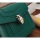 Bvlgari Serpenti Forever Small Crossbody Bag In Green Leather