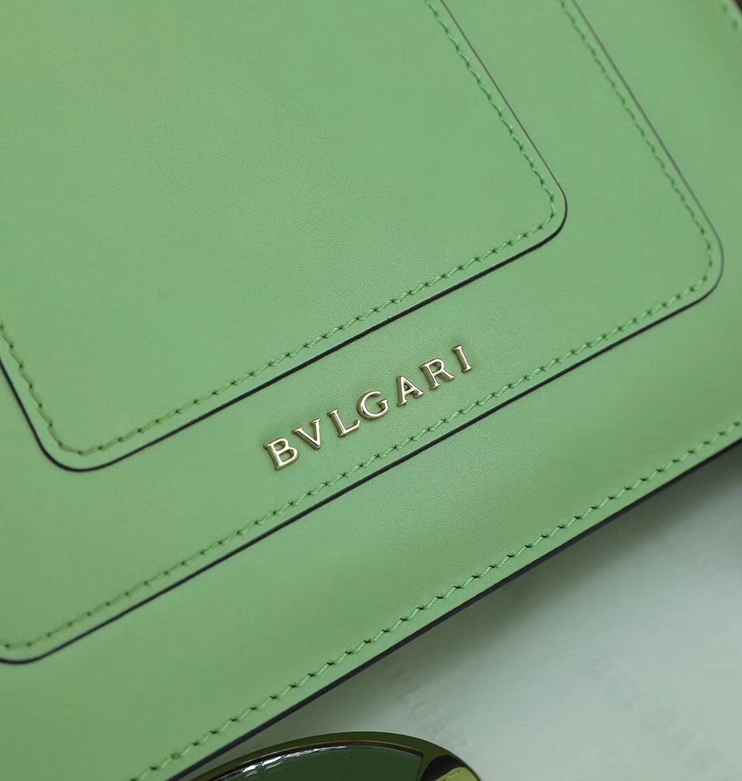 Bvlgari Serpenti Forever Small Crossbody Bag In Mint Leather