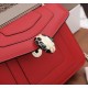 Bvlgari Serpenti Forever Small Crossbody Bag In Red Leather