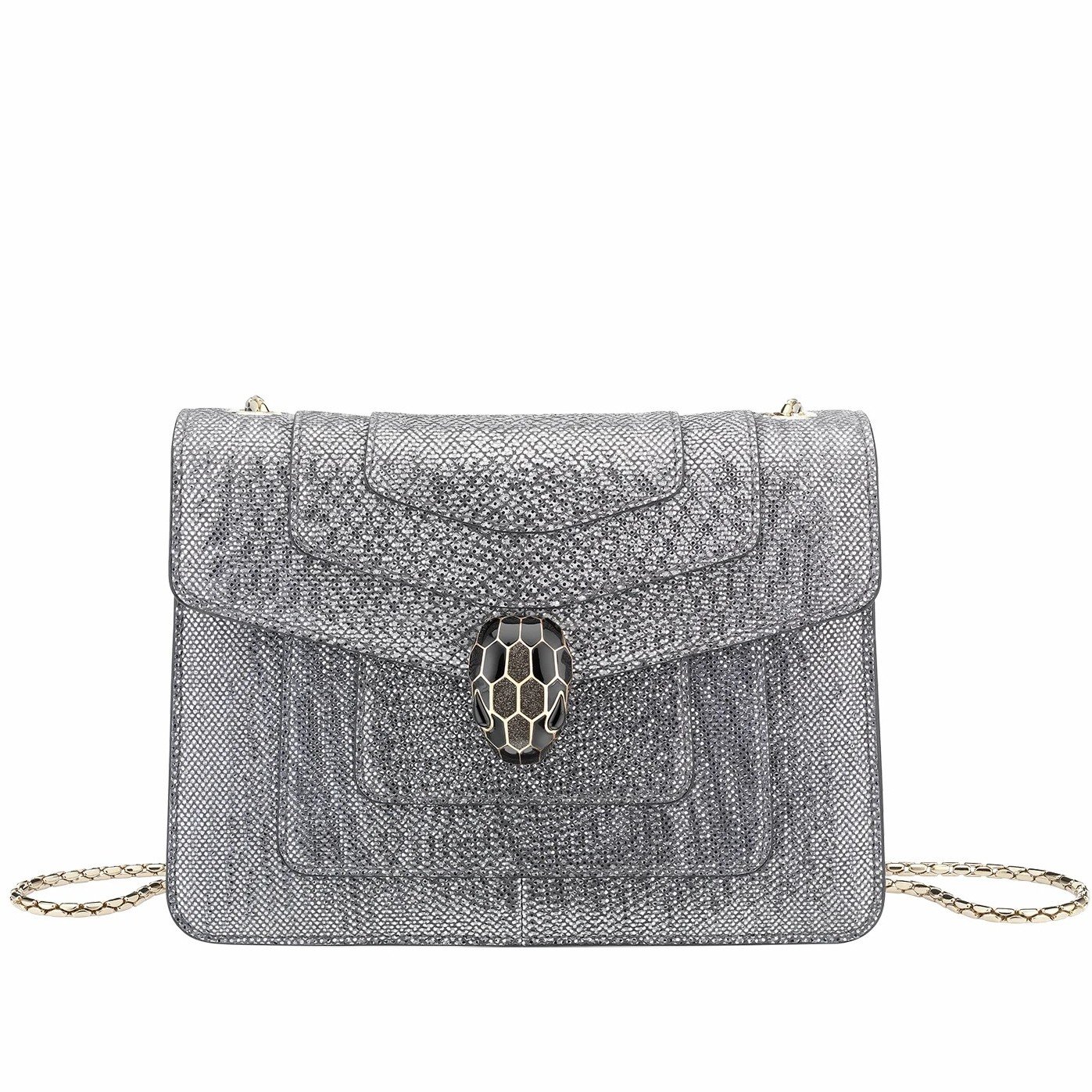 Bvlgari Serpenti Forever Small Crossbody Bag In Karung Leather