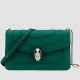 Bvlgari Serpenti Forever Small Cross-body Bag In Green Calfskin