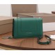 Bvlgari Serpenti Forever Small Cross-body Bag In Green Calfskin