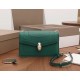 Bvlgari Serpenti Forever Small Cross-body Bag In Green Calfskin