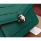 Bvlgari Serpenti Forever Medium Shoulder Bag In Green Calfskin