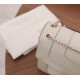 Bvlgari Serpenti Forever Medium Shoulder Bag In White Calfskin