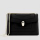 Bvlgari Serpenti Forever Large Shoulder Bag In Black Calfskin