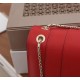 Bvlgari Serpenti Forever Large Shoulder Bag In Red Calfskin