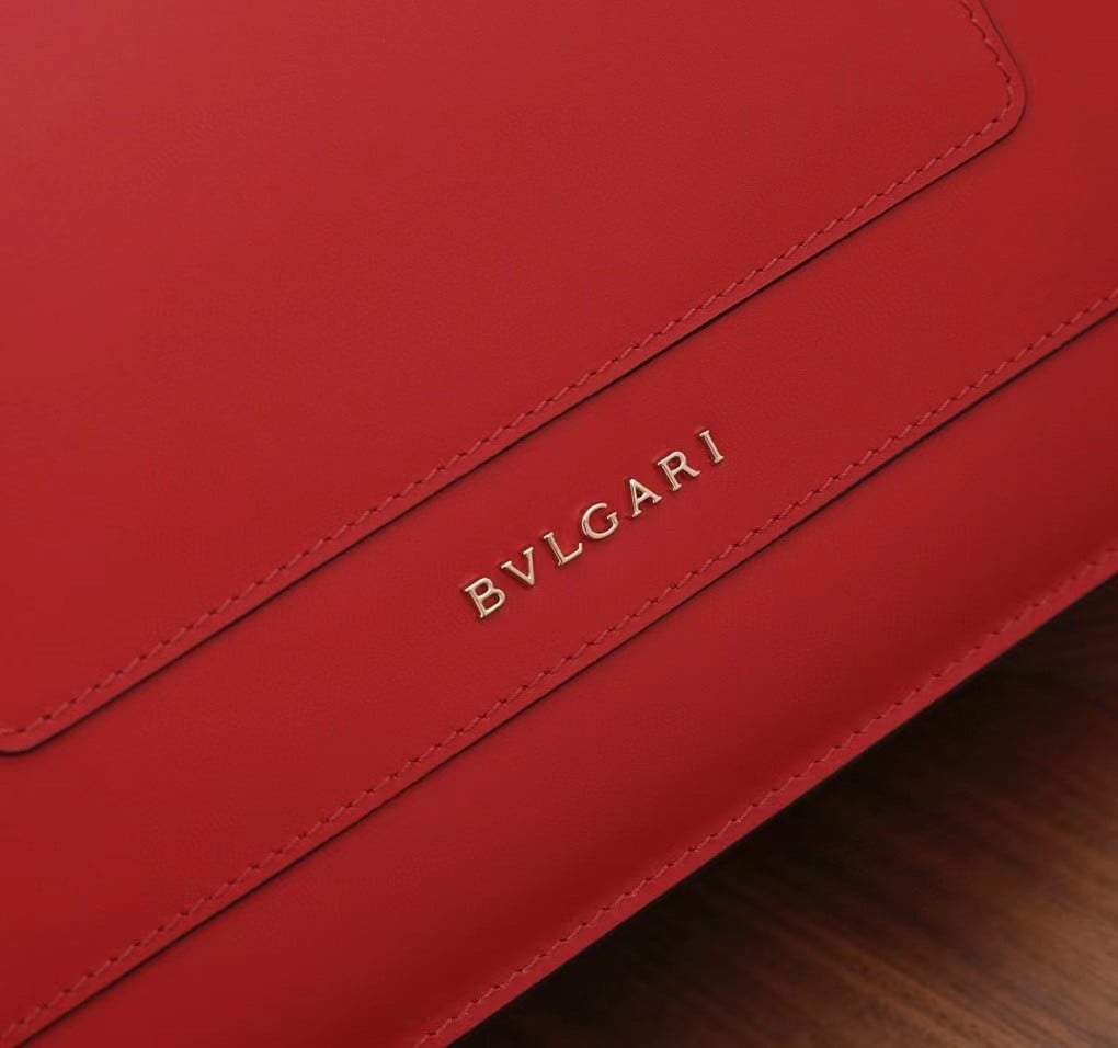 Bvlgari Serpenti Forever Large Shoulder Bag In Red Calfskin