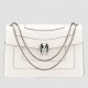 Bvlgari Serpenti Forever Large Shoulder Bag In White Calfskin