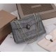 Bvlgari Serpenti Forever Large Shoulder Bag In Grey Karung Leather