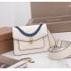 Bvlgari Serpenti Forever Small Crossbody Bag with Chain Ivory