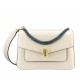 Bvlgari Serpenti Forever Medium Crossbody Bag with Chain White