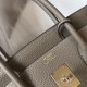 Hermes Birkin 35 Bag in Tourterelle Clemence Leather with GHW