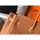 Hermes Birkin 35 Bag in Gold Clemence Leather with GHW