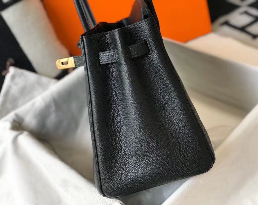 Hermes Birkin 35 Bag in Black Clemence Leather with GHW