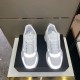 Dior Men's B22 Sneakers In White Leather and White Mesh