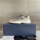 Dior Men's B30 Sneakers In Green Mesh and Ivory Fabric