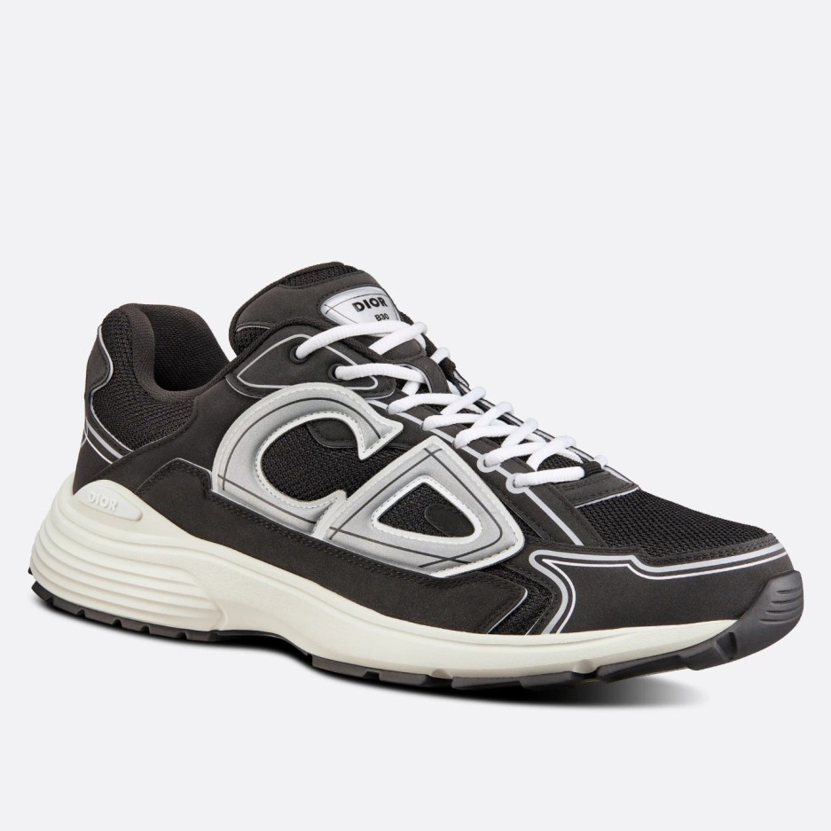 Dior Men's B30 Sneakers In Green Mesh and Fabric