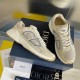 Dior Men's B30 Sneakers In Cream Mesh and Fabric