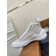 Dior Men's B28 High-top Sneakers In White Oblique Jacquard