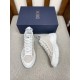 Dior Men's B28 High-top Sneakers In White Oblique Jacquard